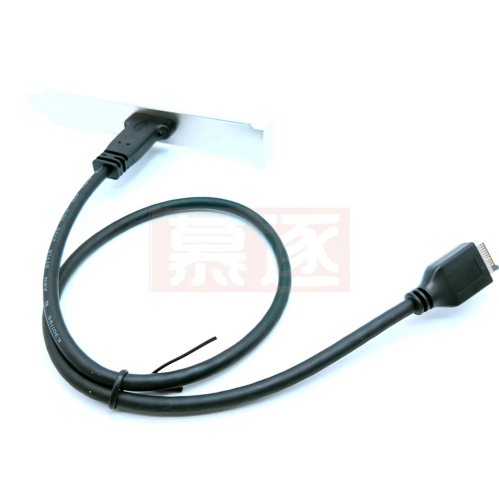 Фото 0,4 M USB 3,1 Разъем передней панели zu USB-C Typ-C Weibliche Verlängerung Kabel 40 см с панель Mon Voi schraube 40 см №1