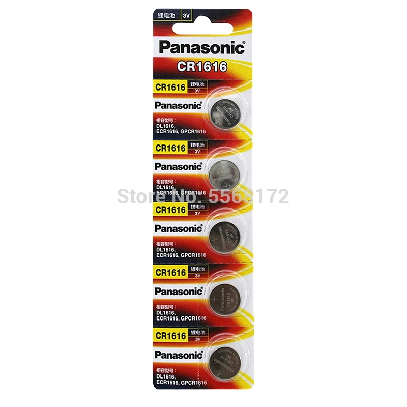 10 шт. Panasonic 100% оригинальная CR1616 Кнопочная батарея для часов автомобильный пульт