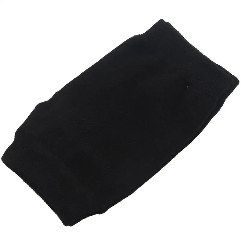 

Black Elastic Combed cotton Fingerless Gloves for Women