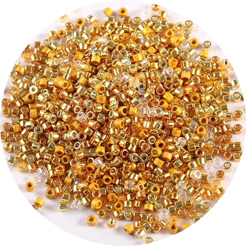 2mm 11/0 Miyuki Delica Glass Beads Japanese Colorful Round Spacer SeedBeads For DIY Jewelry Making Embroidery Accessories 720pcs | Дом и сад