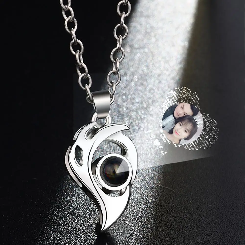 

Couple Necklace A Pair Of Heart-shaped Magnetic Pendants Chain Day Necklace Gift Body Valentine's Clavicle Decoration W1s8