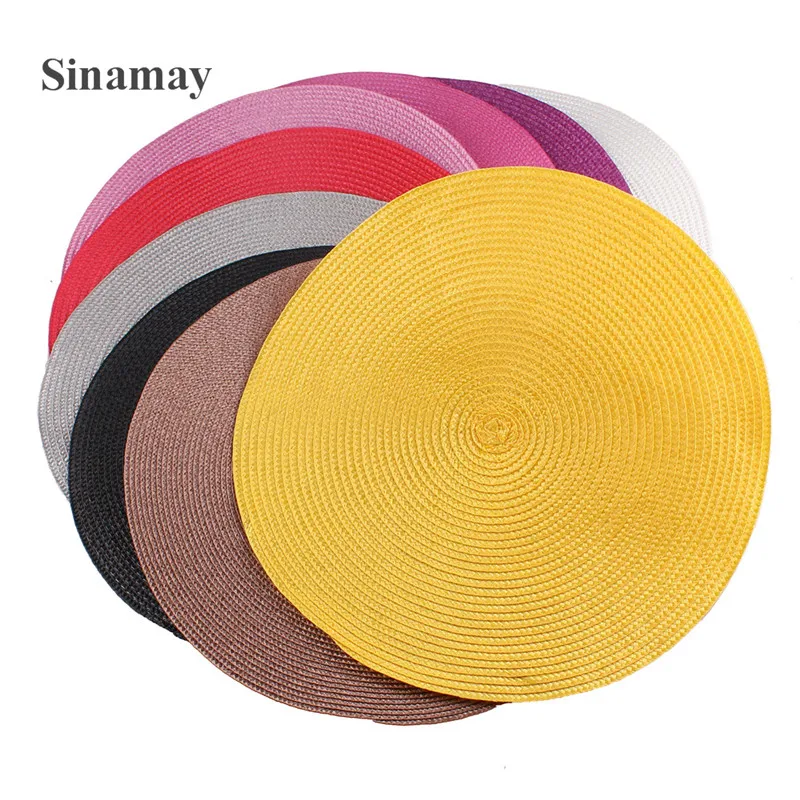 Имитация соломенная шляпа с модным большим 35 см чародей для женщин Свадебная