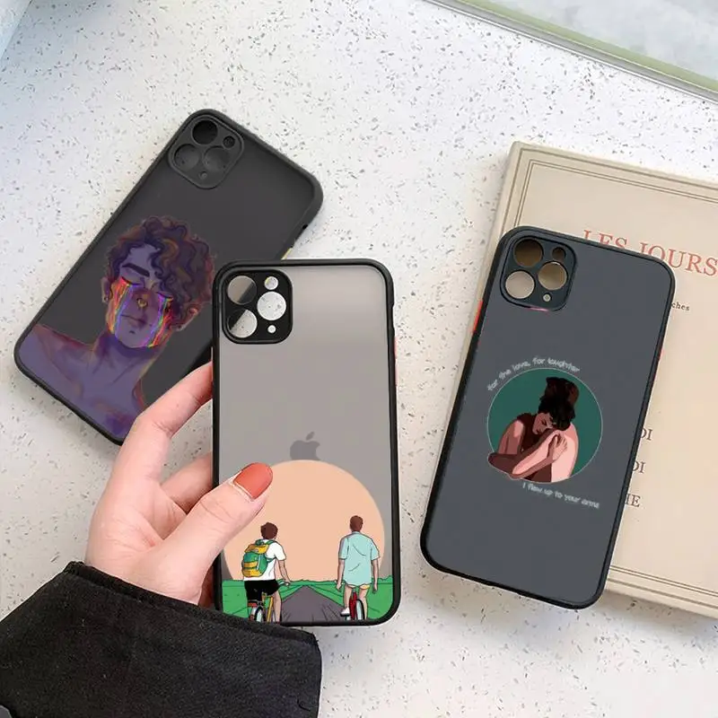 

Call Me by Your Name Phone Case For iPhone 12 11 Mini Pro XR XS Max 7 8 Plus X Matte transparent cover