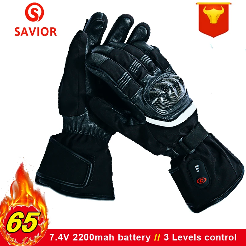 Спасителя 7 4 V мотоциклов Подогрев перчатки Батарея Перезаряжаемые зимние теплые