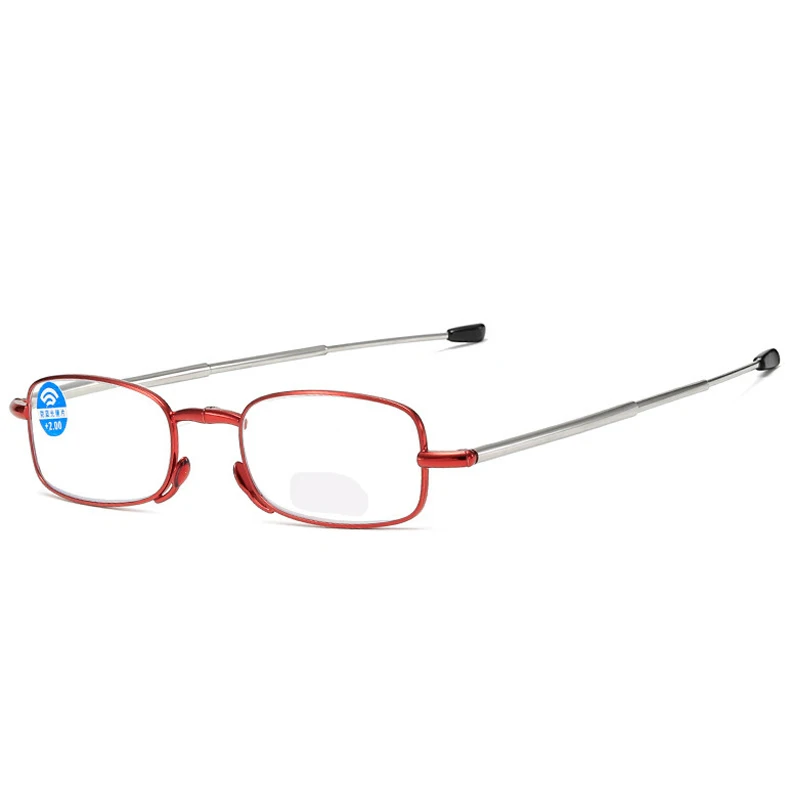 

Fashion Mini Design Reading Glasses Men Women Folding Small Frame Metal with Original Box Portable Goggles Classic Street Shot