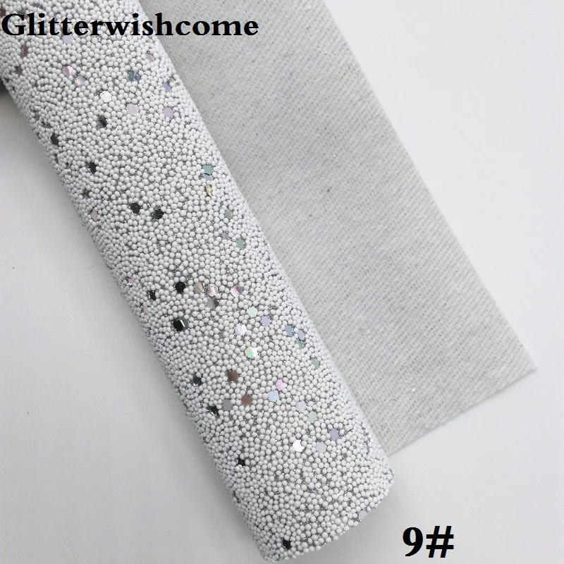 9 Glitterwishcome 21X29 см A4 размер винил для бантов жемчуг блеск кожаные листы для бантов, GM246A - Цвет: 9