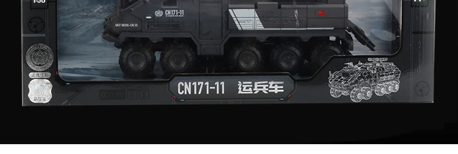 KDW 1:50 сплав военный грузовик игрушечные машинки транспорт фургон транспортер удивляющаяся модель «Земля» Коллекция игрушек для детей