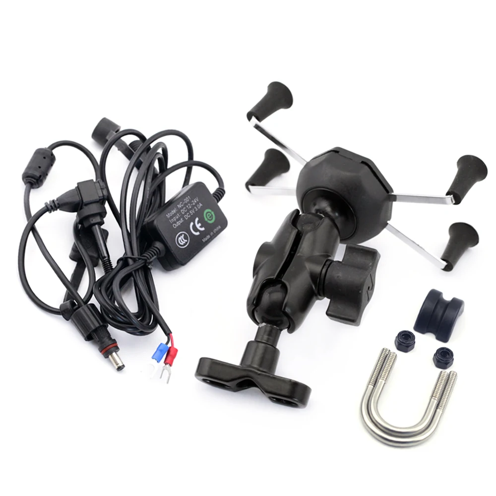 Держатель для телефона X-Grip зарядное устройство USB HONDA CTX700 NC700S NC700X NC750S NC750X CB500F CB500X