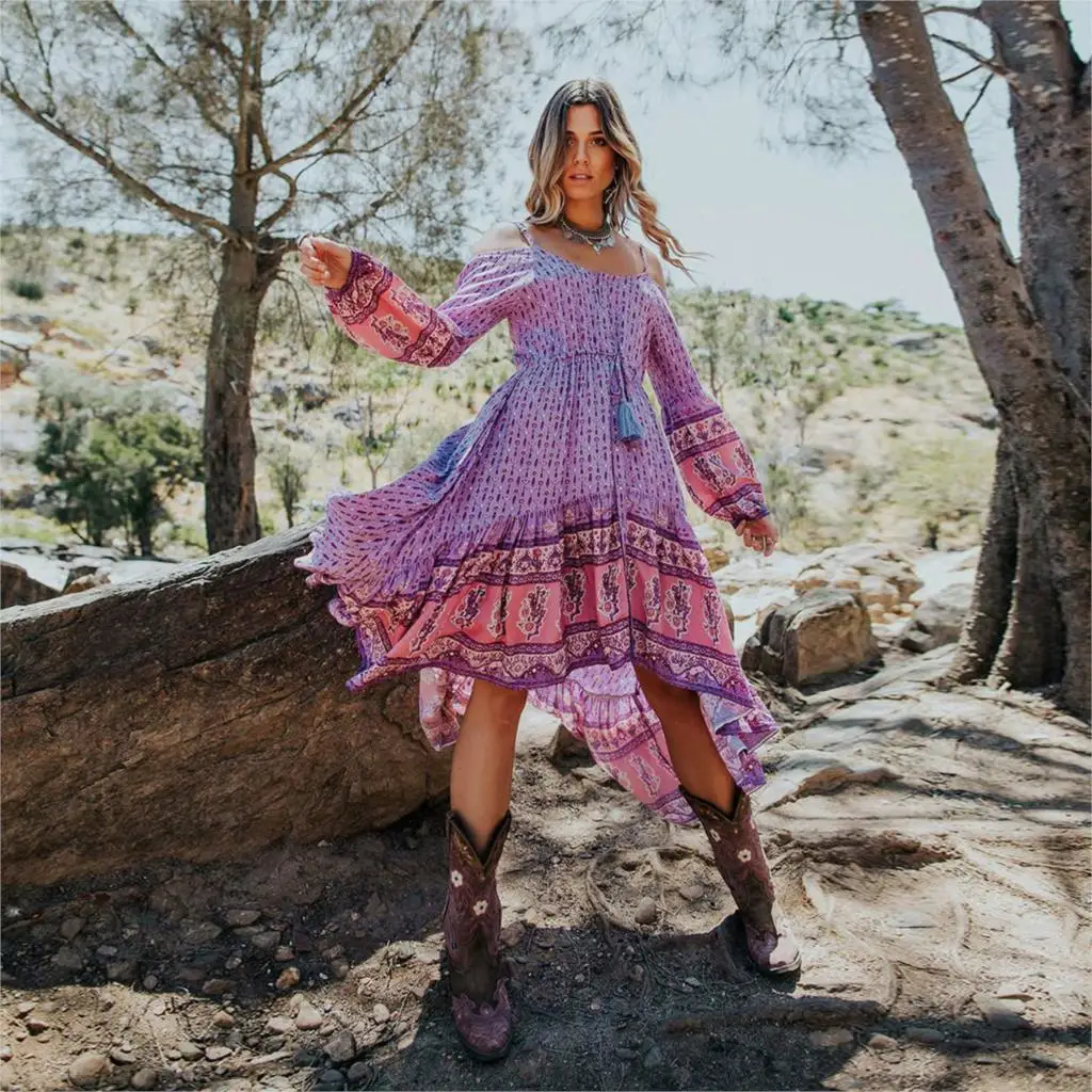 Шикарные платья Jastie с принтом женские пикантные открытыми плечами и открытой