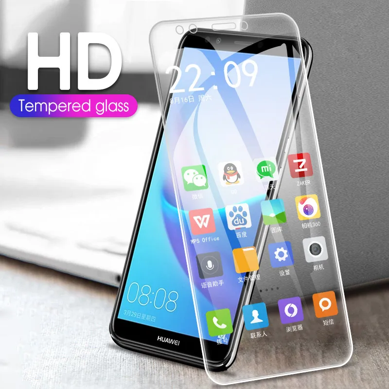 Прозрачная защитная пленка для экрана HUAWEI Y5 Y6 Y7 Prime 2018 твердое стекло Huawei Nova 3i 2S 3