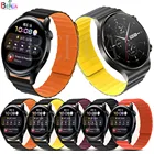 Ремешок для часов Huawei Watch 3 pro  GT 2 46 мм GT2 pro, спортивный силиконовый браслет с магнитной петлей, браслет на запястье, 22 мм