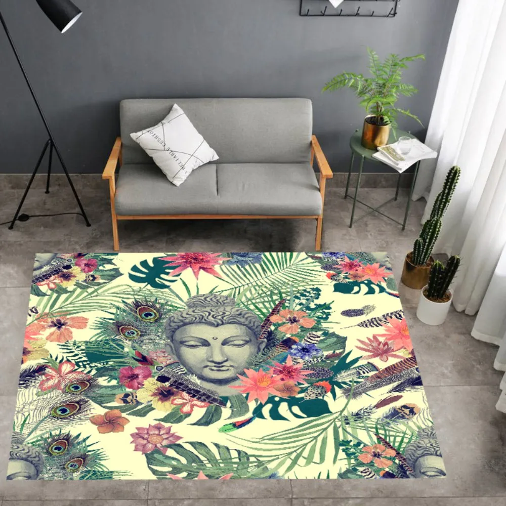 Buddhist India Rug 3D Print Carpet Buddha Floor Mat Home Textile Rugs Outdoor Carpets For Living Room |