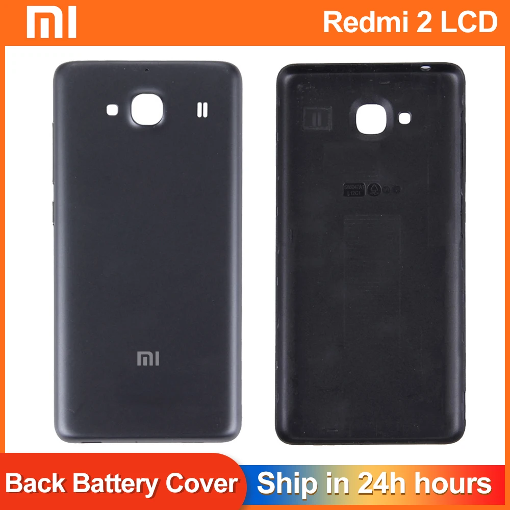 

AAA Quality For Redmi 2 Matte Frosted Battery Back Cover Door for Xiaomi Redmi2 hongmi 2 battery coverReplacement Parts