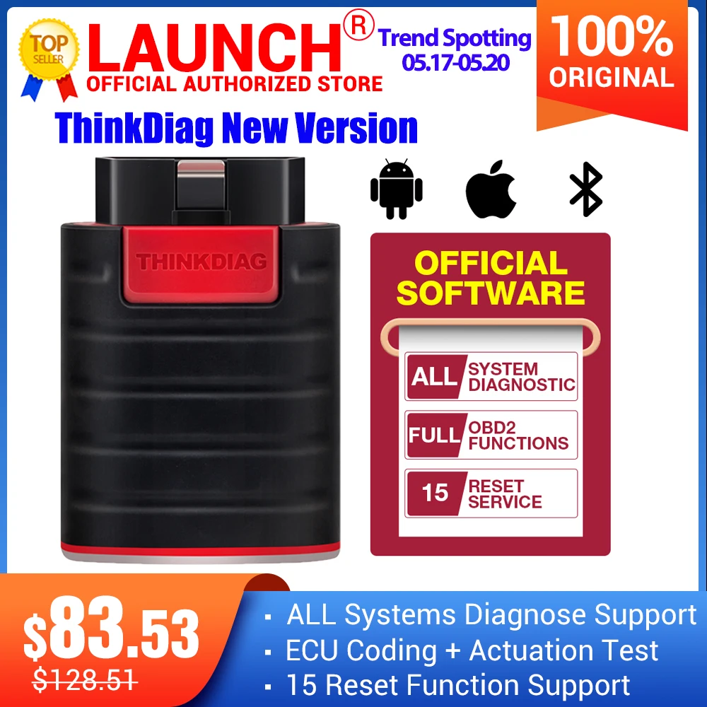 Полный Программируемый сканер Thinkdiag с Bluetooth OBD2 1 год бесплатного обновления TPMS