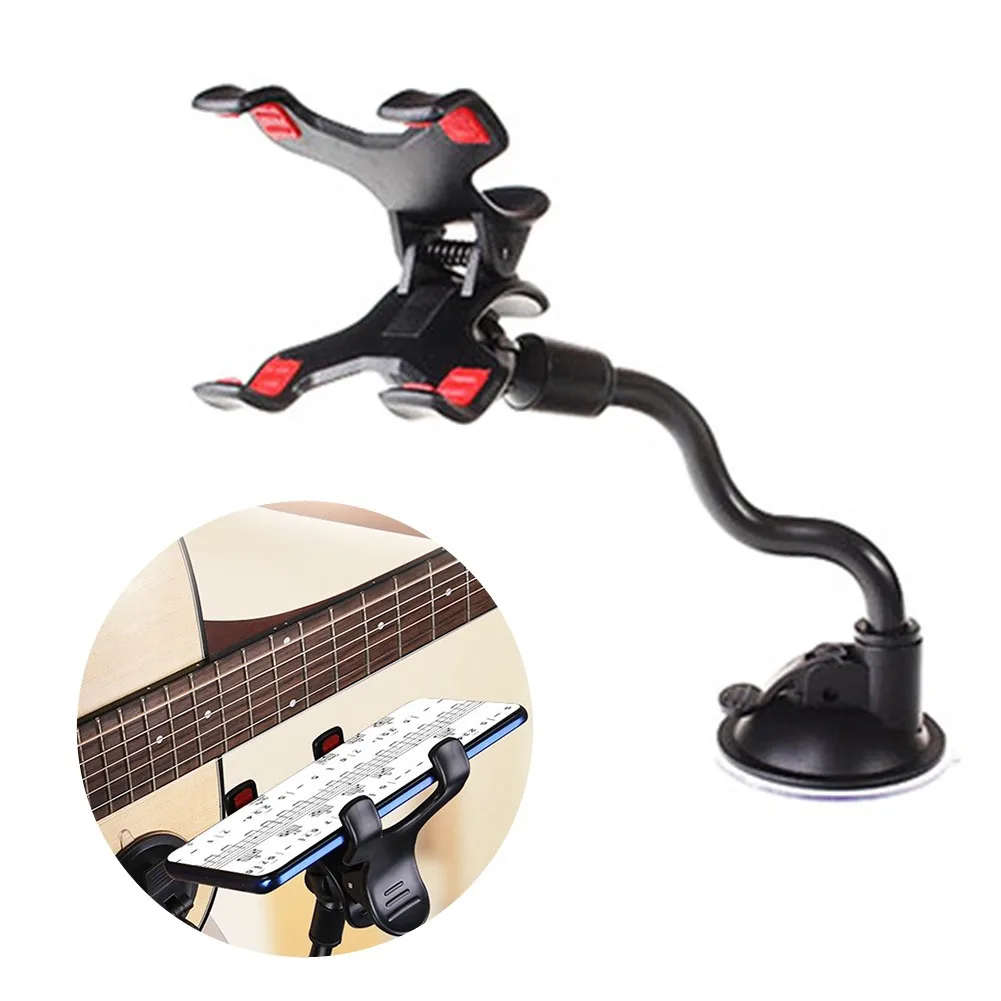 

Phone Holder Stand For Guitar Lyrics Song Sucker Suction Musicians Guitar Stand Ultralight Car Mobile Phone Mount Support Holder