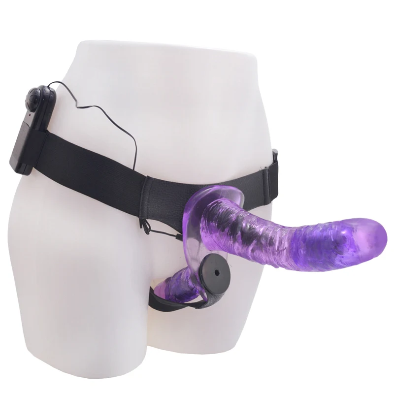 Много скоростной Вибрационный страпон дилдо двойной страпоны Дилдо Вибратор с