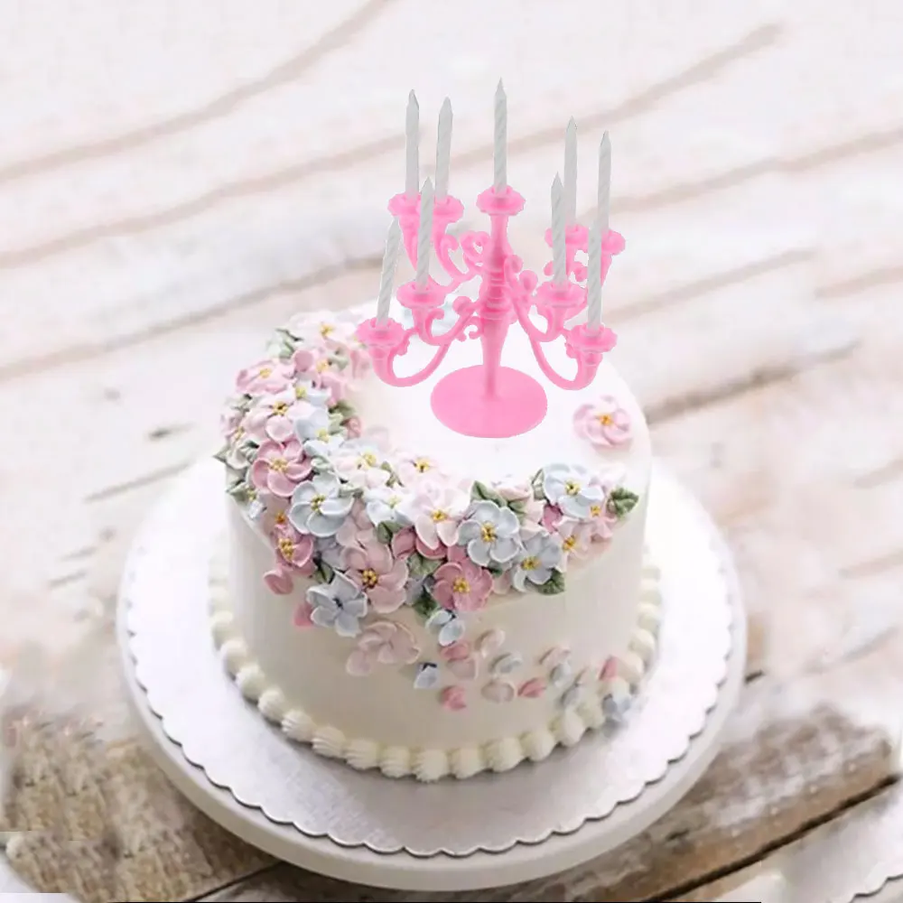 1 шт свечи унисекс пластиковые вечерние для детей и взрослых красочные модные т.