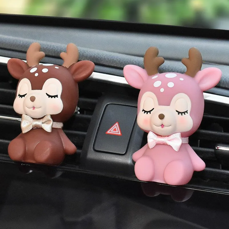 Автомобильный ароматизатор лось твердый парфюм оригинальный с мультяшным