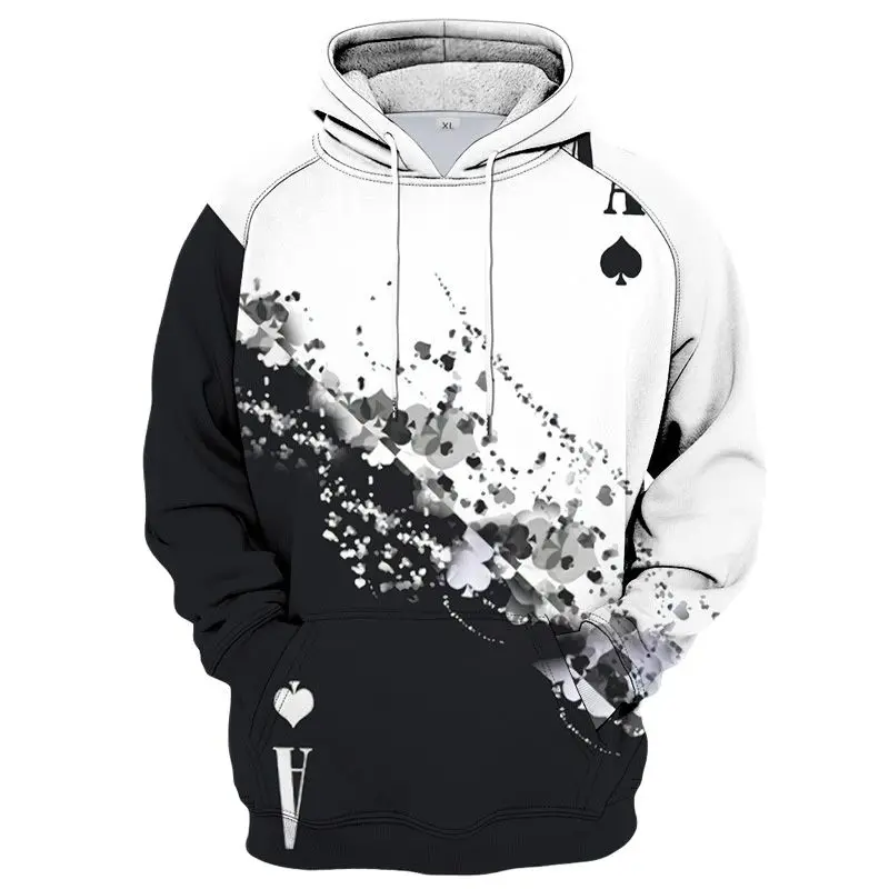 

Fashion Poker 3D Hoodies Men/Women Harajuku Spring Autumn Long Sleeve 3D Print Poker Men's Hoodies And Sweatshirt Casual 4XL