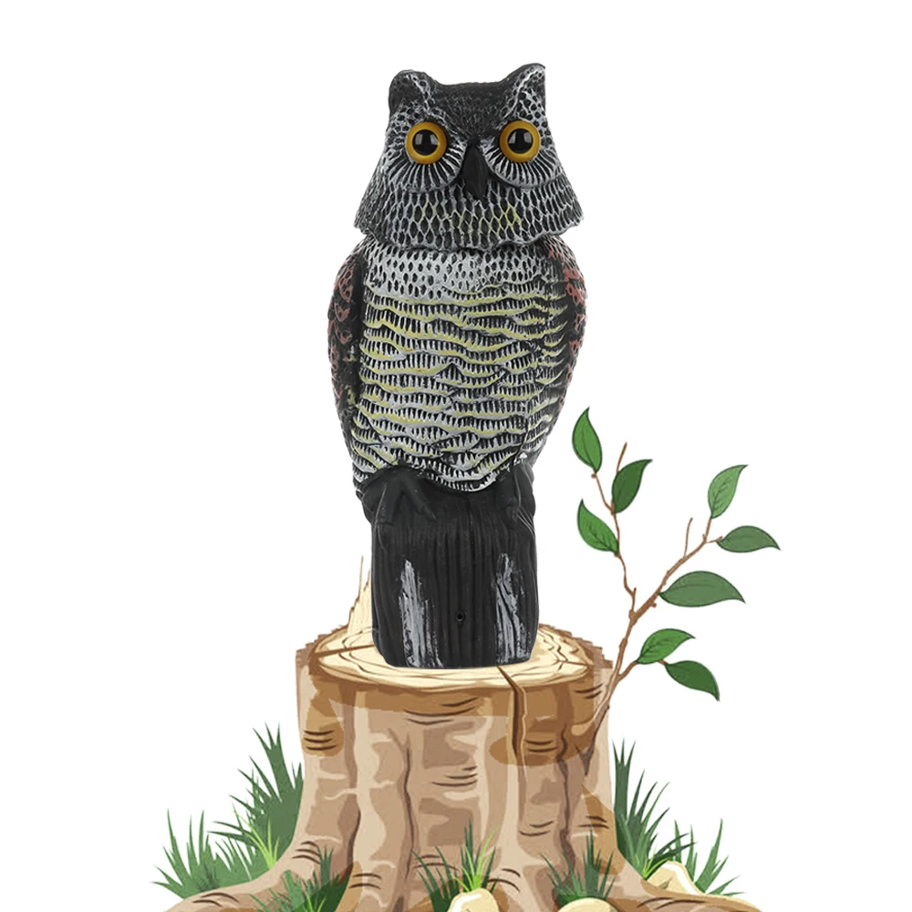 Приманка в виде совы украшения приманка птицы ветер экшн сад поддельная