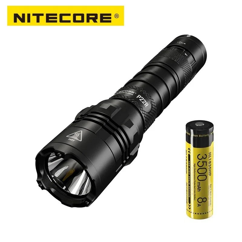 NITECORE P22R CREE XHP35 HD светодиодный 1800 Люмен USB C Перезаряжаемый для правоохранительных