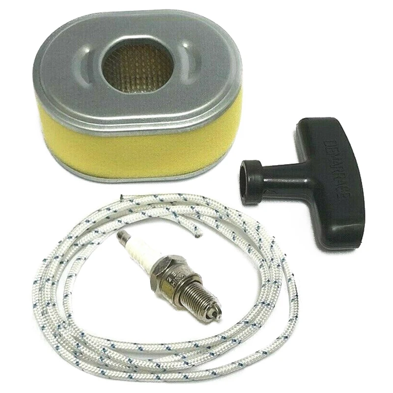 4 Pcs Set Of Service Kit Air Filter Spark Plug Pull Handle Cord Fits For Honda GX110 GX120 | Инструменты