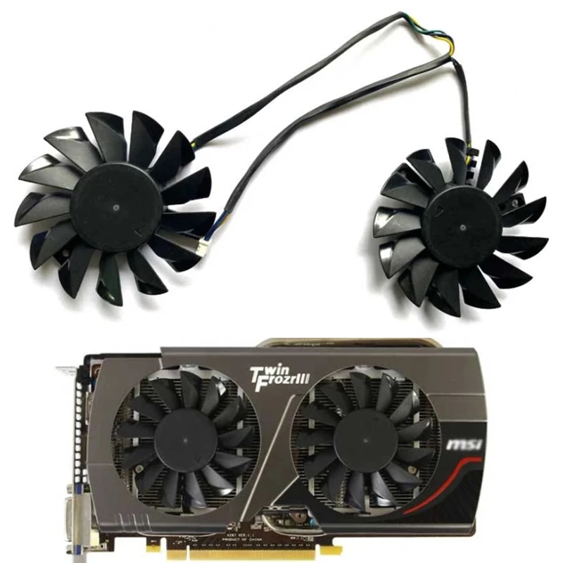 Вентилятор для видеокарты MSI N660 Hawk N650 Power Edition R6950 N650Ti 2G Coolin вентилятор 75 мм 4