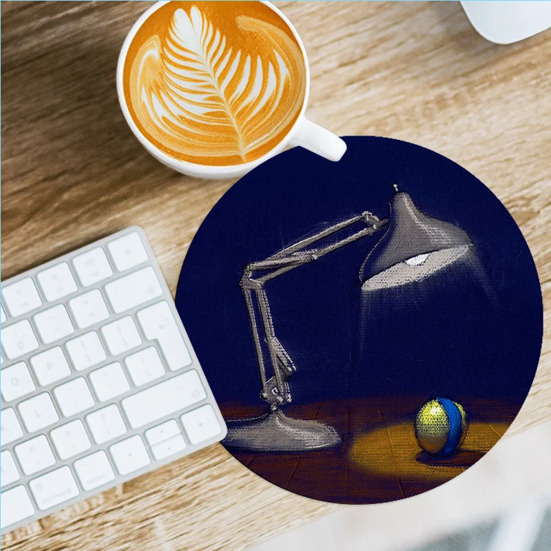 

New Designs Disney luxo jr Silicone round mouse Pad to Mouse Game Anti-Slip Laptop PC Mice Pad Mat gaming Mousepad