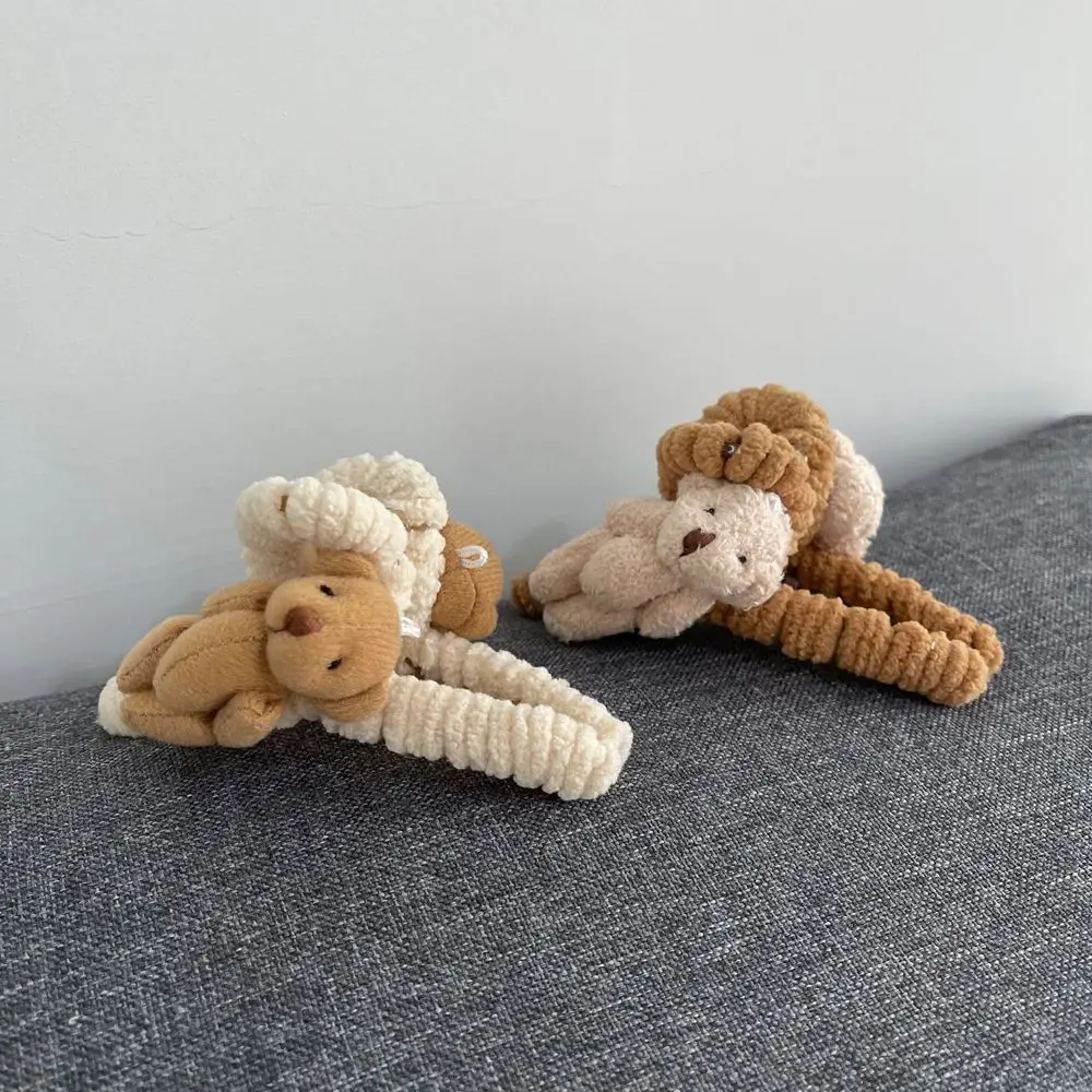 1 шт. милый плюшевый медведь головной убор модный мультяшный молочный чай кольцо