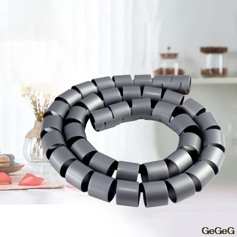 1 м кабельная втулка для ПК ТВ органайзер обмотка спиральное управление