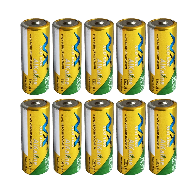 

10Pcs LR1 Alkaline battery 1.5v dry battery model LR1 N Size battery AM5 E90 sperker bluetooth players battery