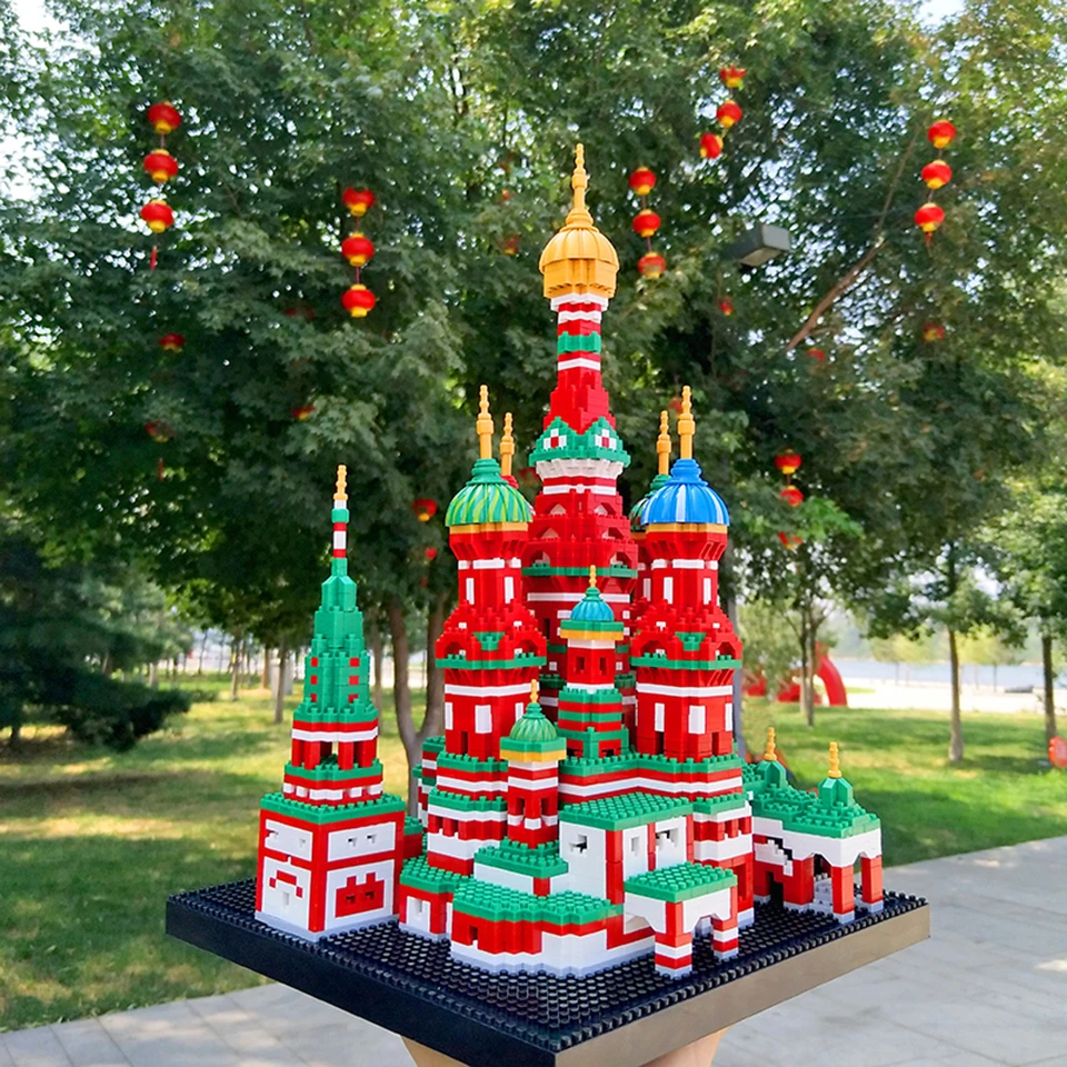 Мини конструктор мировая архитектура 3D Технический модель Обучающие детали