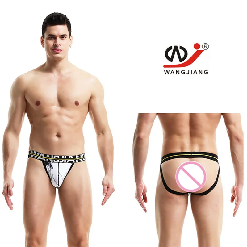 Мужское нижнее белье с принтом двойной ремень стринги высокой талией u образная