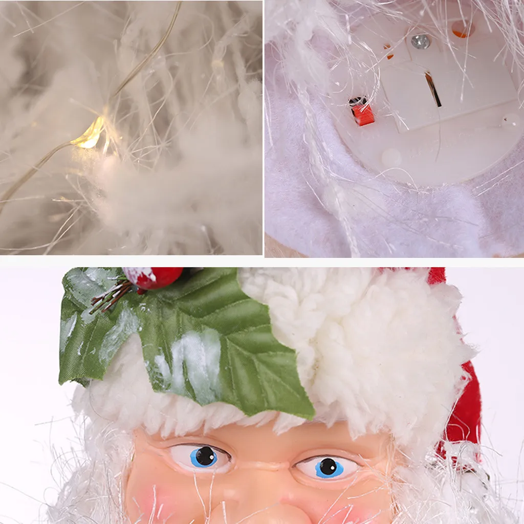 DIY макушка для новогодней елки Санта-Клаус декоративные светильники ремесло домашнее украшение, подвесные Penda рождественские украшения sestrella navidad@ 10