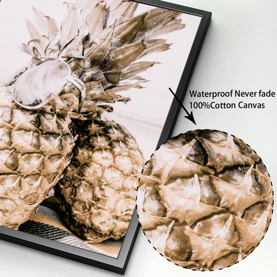 

Pineapple Ocean Beach Picture Scandinavian Canvas Painting Landscape Wall Art Poster And prints Nordic Modern Living Room Decor