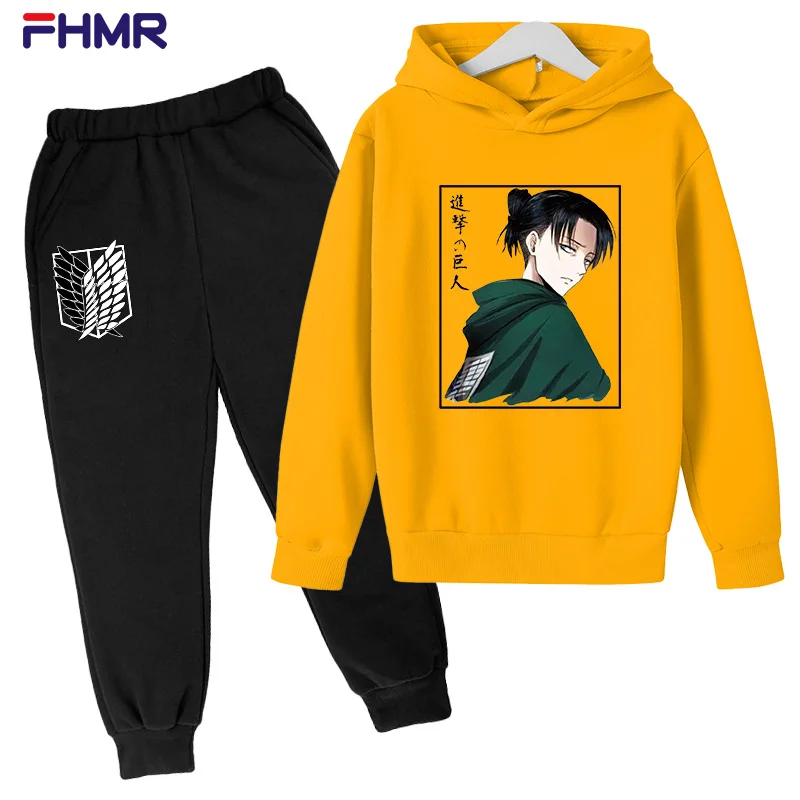 

2021 Children's Sports Suit Cartoon Printed Cotton Hoodie Set 2 Pieces Running Sportswear Boys and Girls Long Sleeve Type