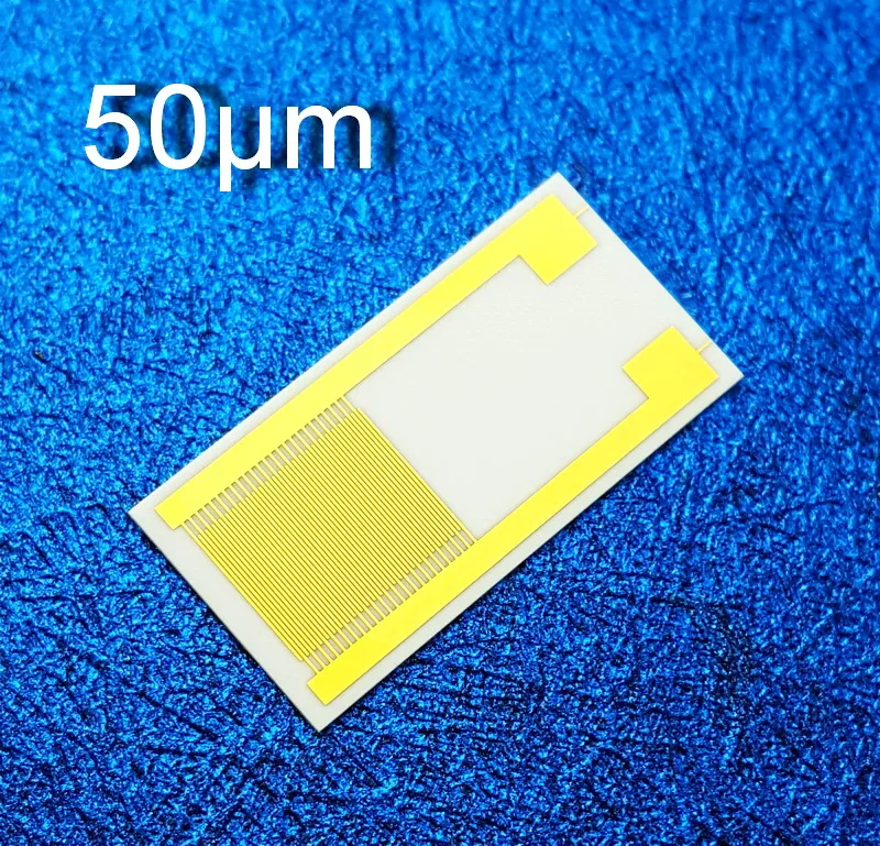 

50um Ceramic Interdigital Electrode IDE Capacitance Array Biogas Humidity Sensor Chip