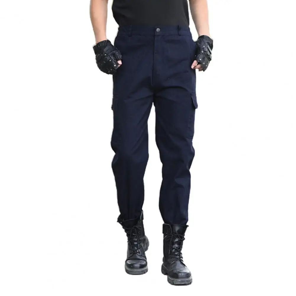 

Men Side Pockets Harem Cargo Pants Solid Color Pockets Solid Color Cargo Pants Training Hiking Working Trousers Casual Pants