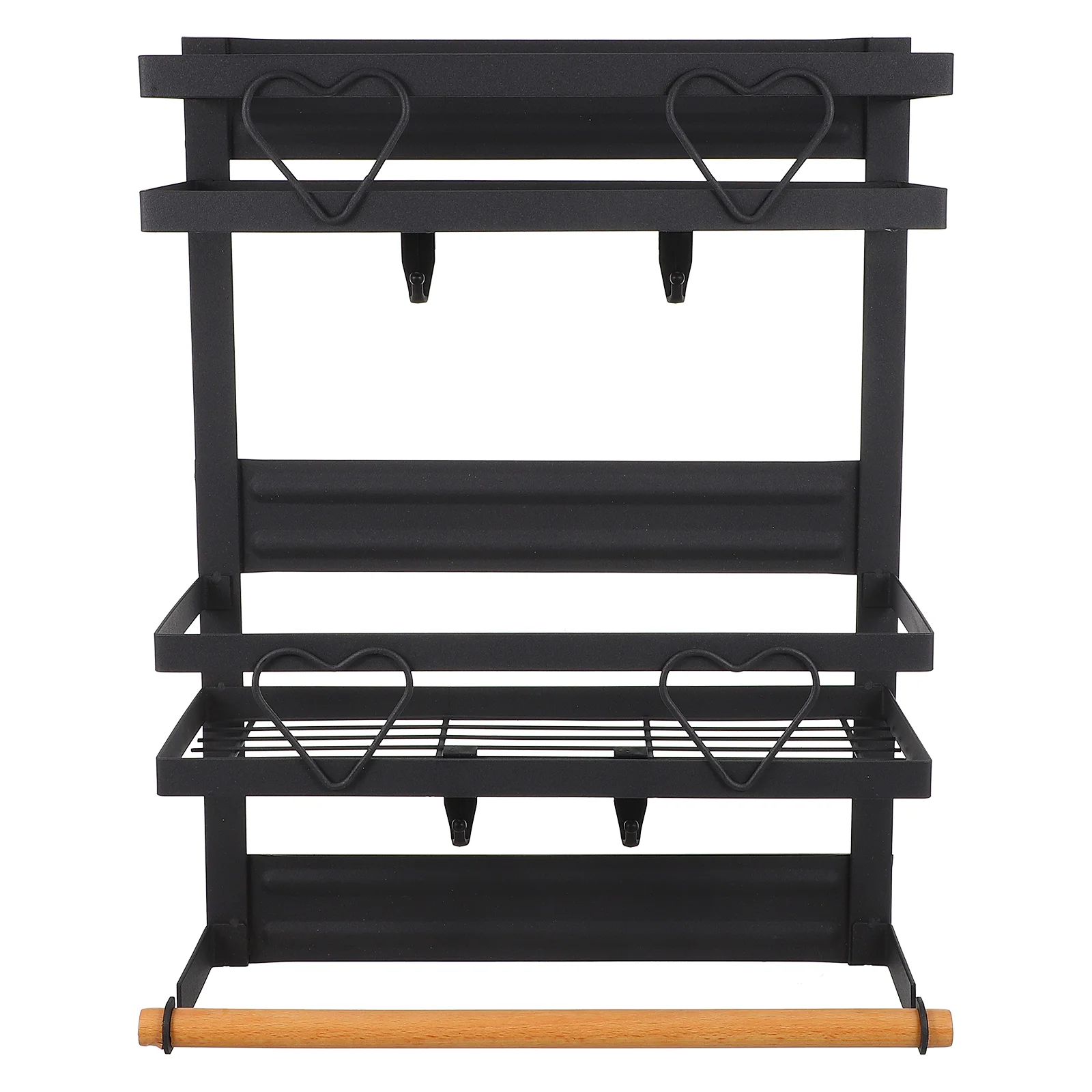 

1 Pc Storage Holder Punch-free Storage Shelf Wall-mounted Rack Kitchen Side Rack
