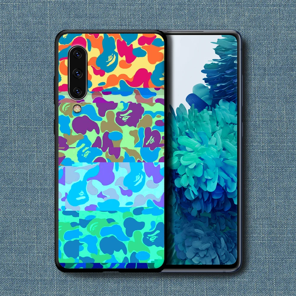 

Bape Trendy Brand Phone Case For Samsung Galaxy A 3 5 7 8 10 20 20E 21S 30 30S 40 50 51 70 71 black Cell 3D Coque Painting Back