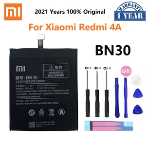 xiao mi original phone battery bn30 for xiaomi redmi 4a mi4a m4a high quality 3120mah phone replacement batteries free global shipping