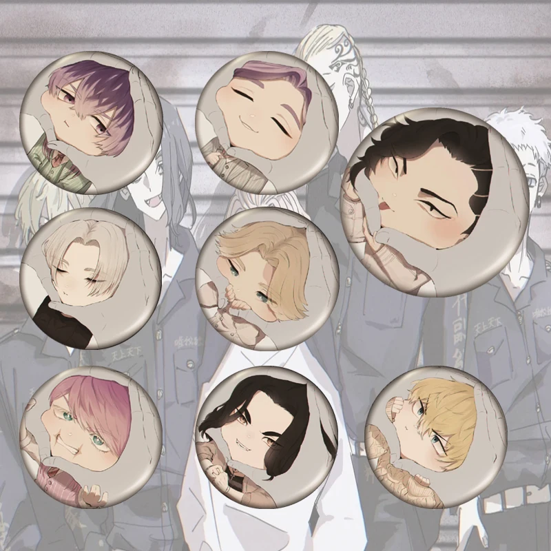 Броши в японском стиле с изображением героев аниме фильма Токио Мстители значок