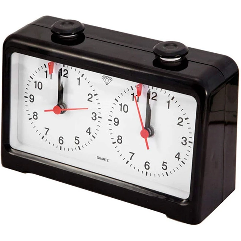 

Chess Clock Timer, Newest Black Mechanical Chess Clock, Professional Tournament Analog Chess Clock Timer for Game