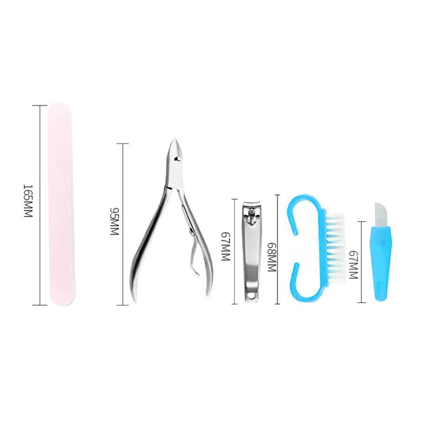 

16Pcs/Set Foot Skin Care Pedicure Exfoliating Stainless Steel Prevent Dead Skin Manicure Set Pedicure Set