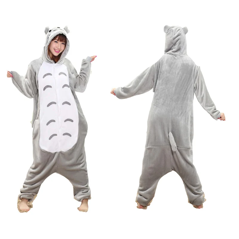 2019 Унисекс Взрослые животные кигуруми зима единорог пижамы наборы мультфильм