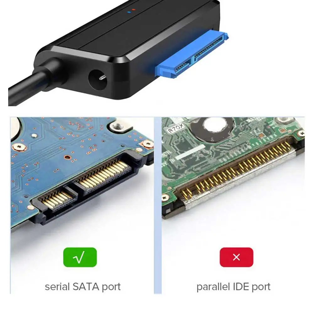 Адаптер USB 3 0 к Sata 2 1 45 см кабель-переходник SataIII USB3.0 для 5 &quot3 5&quot дюйма III II I HDD SSD