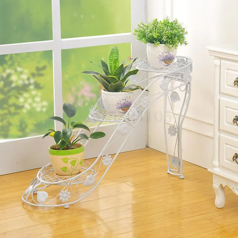 Железная подставка для цветов Многоуровневая горшков дома и улицы гостиной