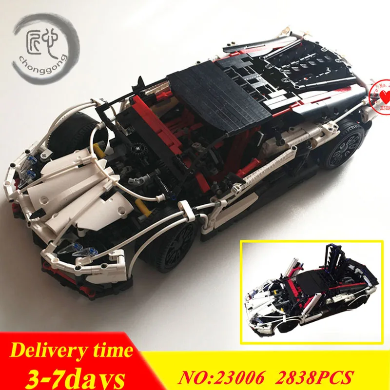Новый Technic гоночный автомобиль тип хэтчбек R Набор legglys MOC-2695 technic модель