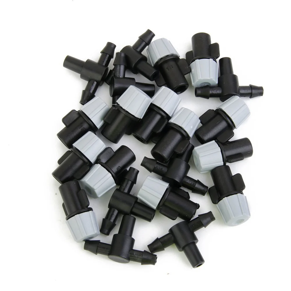 

25pcs Irrigation Sprinkler Heads Nozzle Tee Joints for Misting Watering