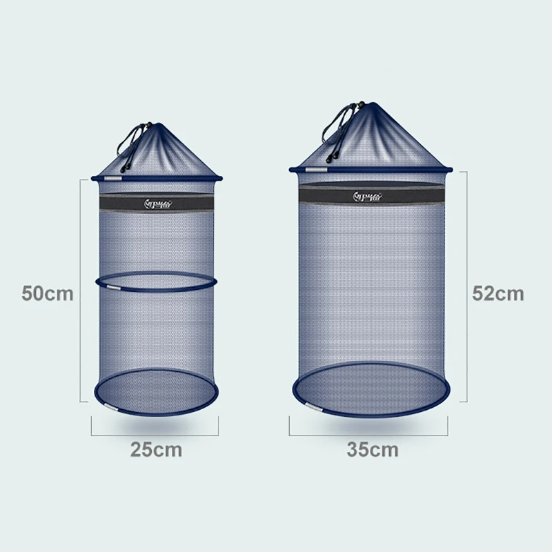 

Fishing Bucket Quick Dry Small Mesh Storage Bag Beach Combing Crab Lobster Anti-jump Net Pocket Fish Shrimp Basket